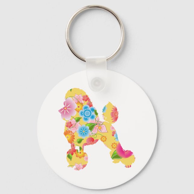 Poodle Key Ring (Front)