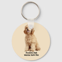 Poodle Keychain