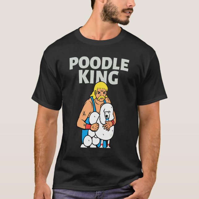 Poodle King Mullet Time Business In Front Party In T-Shirt (Front)