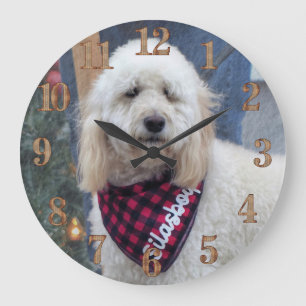 Poodle Large Clock