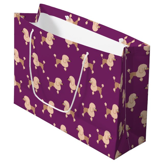 Poodle Large Gift Bag (Front Angled)