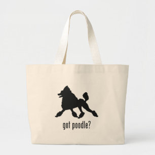 Poodle Large Tote Bag
