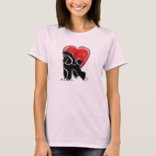 Poodle Linocut T-Shirt