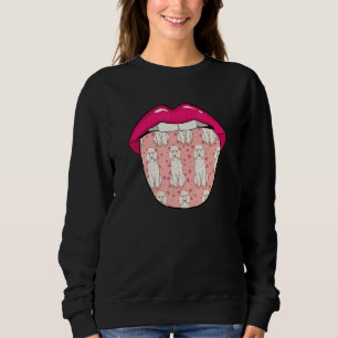 Poodle Lips Pet Dog Breed Poodle Sweatshirt