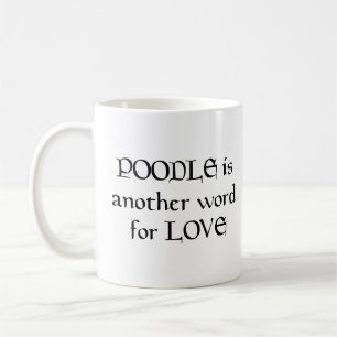 Poodle love  coffee mug