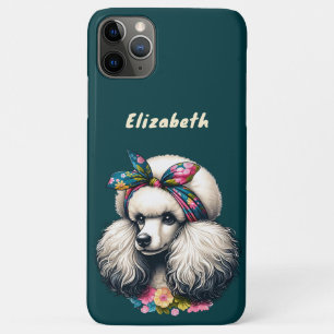 Poodle Love Colorful Bandana Theme Animal Lover iPhone 11 Pro Max Case