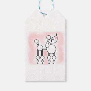 Poodle Lover Gifts, Poodle Gift Tag Label