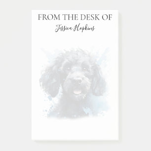 Poodle Lover Monogrammed Dog Post-it Notes