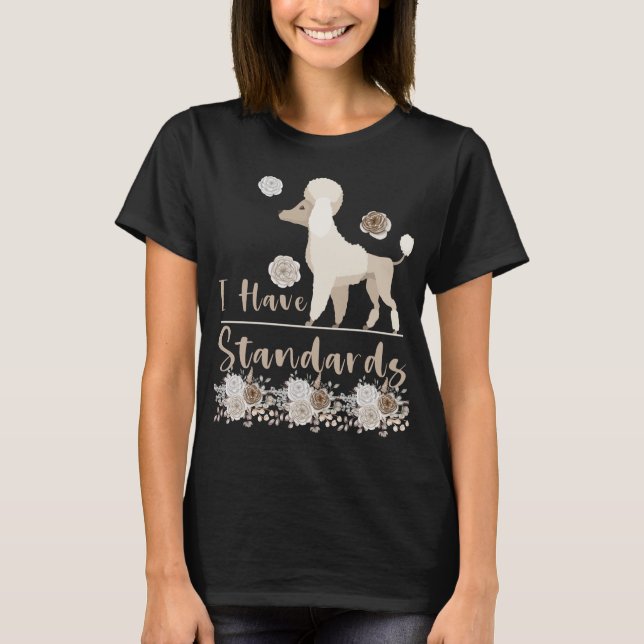 Poodle Mama Dog Lover Funny Standard Poodle T-Shirt (Front)