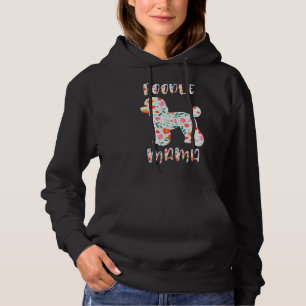 Poodle Mama Floral Dog Lover Hoodie