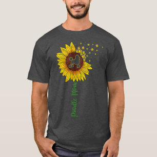 Poodle Mama Sunflower , Mothers Day Dog Mum T-Shirt