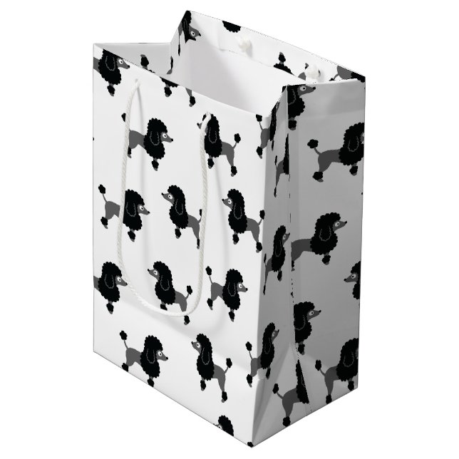 Poodle Medium Gift Bag (Front Angled)