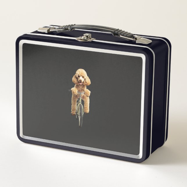 Poodle  metal lunch box (Front)