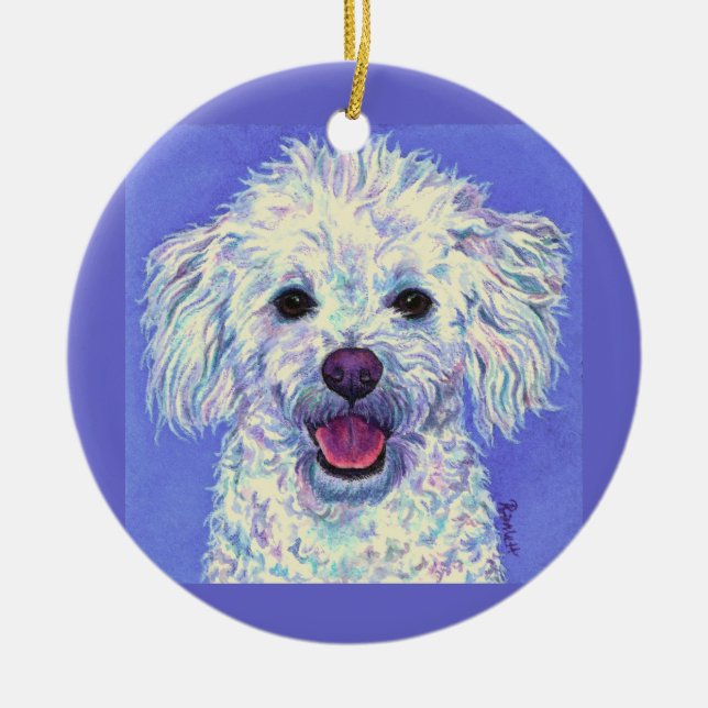 Poodle Mix Ornament (Front)