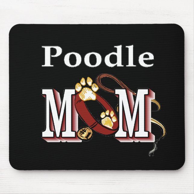 Poodle MOM Gifts Mouse Mat (Front)