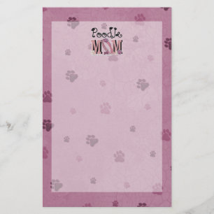 Poodle MOM Stationery