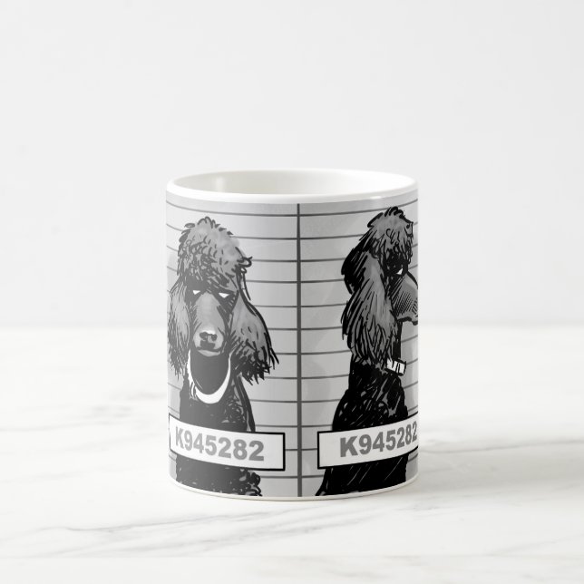 Poodle Mug Shot Mug (Center)