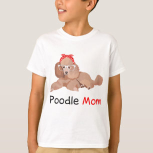 Poodle Mum Dog Bandanna Pet Lover Gift Womens Pood T-Shirt