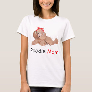 Poodle Mum Dog Bandanna Pet Lover Gift Womens Pood T-Shirt