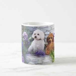 Poodle Mum Hydrangea Mug