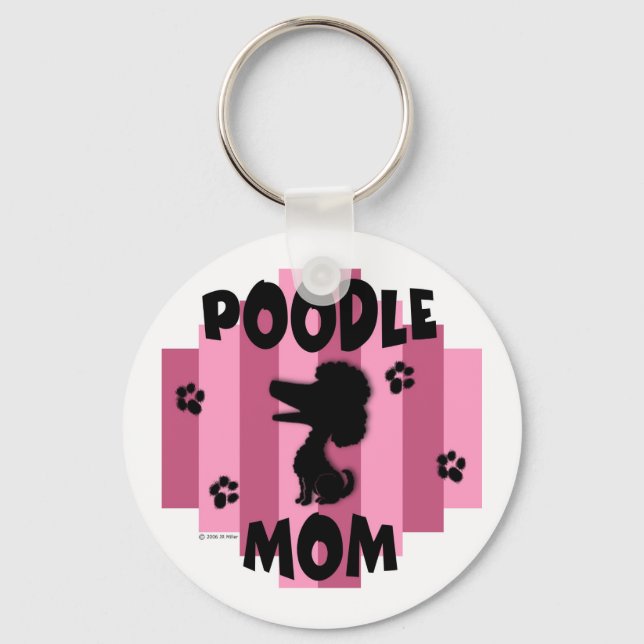 Poodle Mum Keychain (Front)