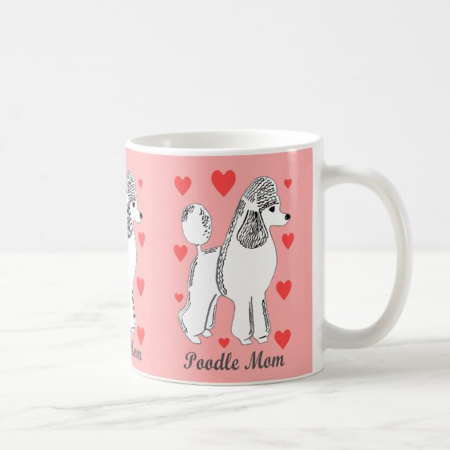 Poodle Mum Pink Mug (Right)