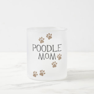 Poodle Mum t-shirts & gifts Frosted Glass Coffee Mug