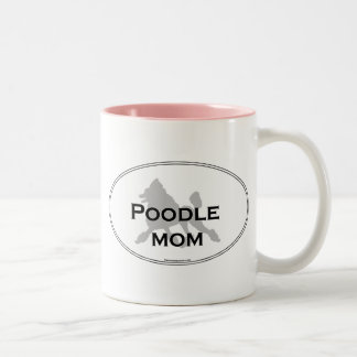 Poodle Mum Two-Tone Coffee Mug