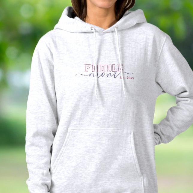 Poodle Mum Varsity Script Established Hoodie (Creator Uploaded)