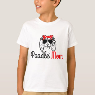 Poodle Mum Vintage Funny Cute Dog Poodle Mama 002 T-Shirt