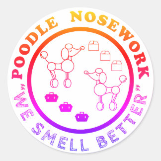 Poodle Nosework - We Smell Better Sticker