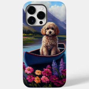 Poodle on a Paddle: A Scenic Adventure Case-Mate iPhone 14 Pro Max Case