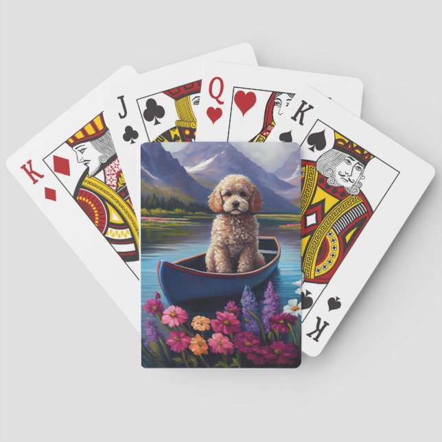 Poodle on a Paddle: A Scenic Adventure Playing Cards (Back)