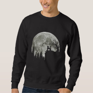 Poodle On Mountain Halloween Gift For Poodle Lover Sweatshirt