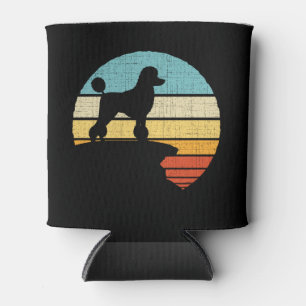Poodle Owner Retro Vintage 60s 70s Dog Lover Can Cooler