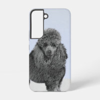 Poodle Painting Miniature Toy Black Original Art