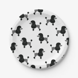 Poodle Paper Plate
