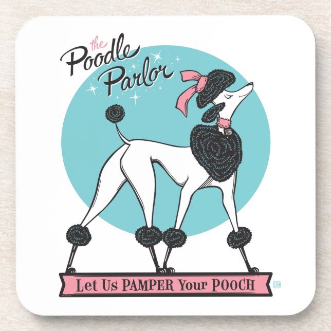 Poodle Parlour Coaster (Front)