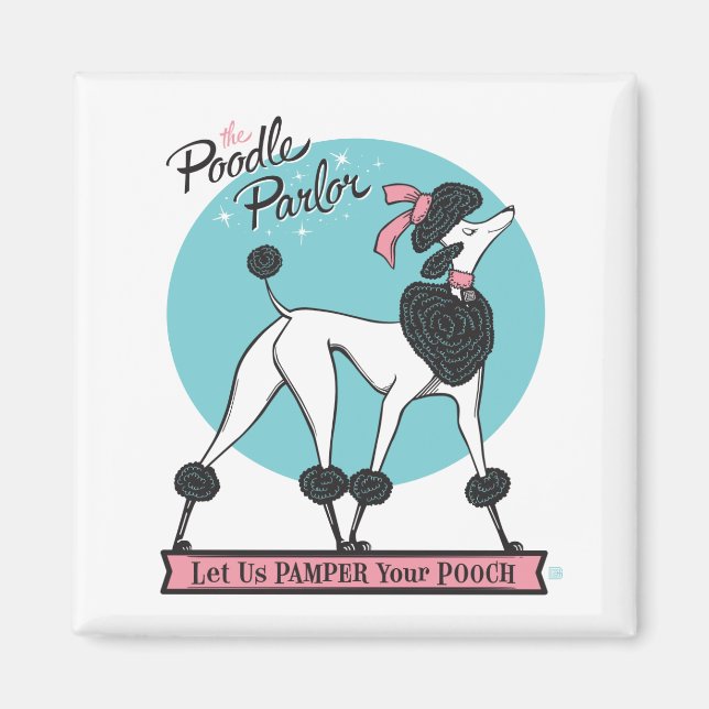Poodle Parlour Magnet (Front)