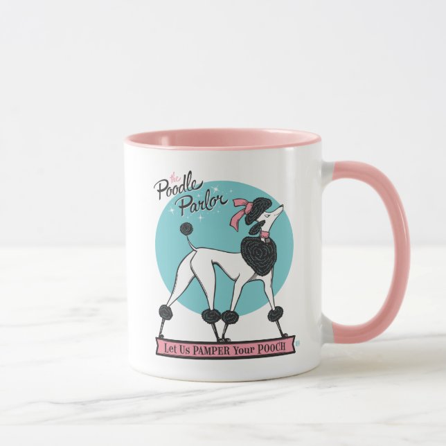 Poodle Parlour Mug (Right)