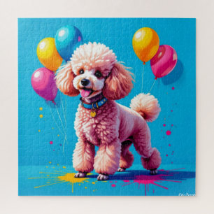 POODLE PARTY JIGSAW PUZZLE
