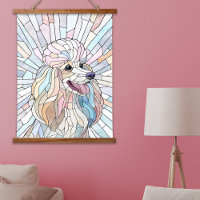Poodle - pastel mosaic art