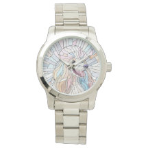 Poodle - pastel mosaic art