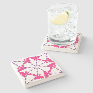Poodle Pattern Coaster