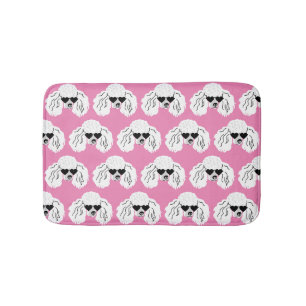 Poodle Pattern Cute  Bath Mat