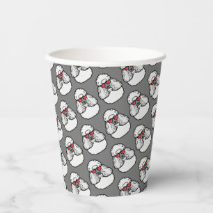 Poodle Pattern Funny Paper Cups