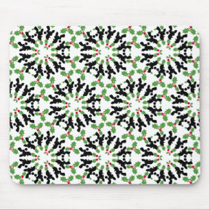 Poodle Pattern Illustration customisable Mouse Mat