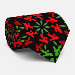 Poodle Pattern Illustration customisable  Tie
