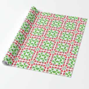 Poodle Pattern Illustration customisable Wrapping Paper