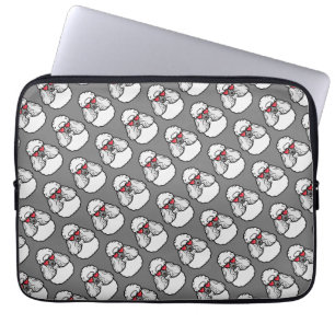 Poodle Pattern Trendy Laptop Sleeve